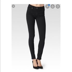 Paige Hoxton Ultra Skinny Black denim Jeans Sz 28